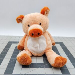 Ty Pluffies Corkscrew the Pig 2002 Plush Stuffed Animal 9 1/2 Inch Pink Tylux